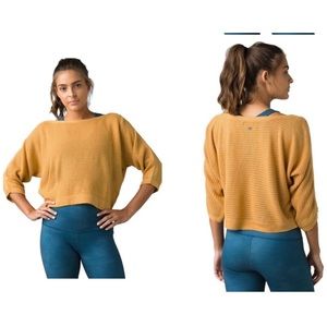 Tierra boatneck sweater in curry heat size: medium